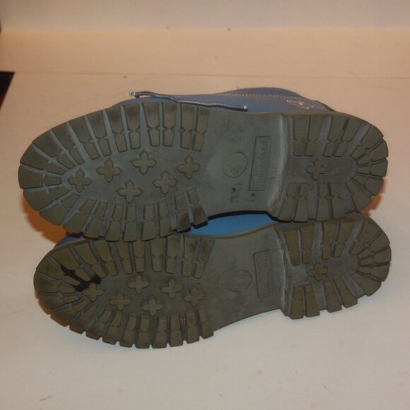 Vintage Timberland Women's Hiking Boots Light Blue Size 9 1/2 - Picture 5 of 5